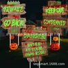 Nuevo Cartel de Madera de Halloween con Diseño de Gato Negro y Mano Fantasma, Cartel de Jardín, Cartel Exterior para Patio con Temática de Halloween