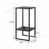 Estante Metálico para Suculentas Estante de Exhibición de Rábano Verde de Alta Gama Soporte para Macetas en Balcón Soporte Negro para Plantas de Interior