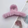 Oufei Le versão coreana do grande clipe de pelúcia de vison outono e inverno parte de trás da cabeça cabelo de coelho clipe de tubarão grampo de cabelo acessórios de cabelo atacado