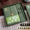 Caja de Regalo para Cuaderno Set Personalizado A5 Cuaderno de Negocios de Alta Gama Libro de Registro de Reuniones de Trabajo Recuerdo Corporativo