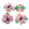Venta de Liquidación 25mm Flor de Arcilla Blanda Vintage Accesorios Flores 3D Hechas a Mano Caja de Teléfono DIY Accesorios para el Cabello Decoración de Collares Materiales