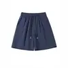 Pantalones cortos deportivos de verano para hombre, retazos de corte diagonal, funcionales para exteriores, holgados, casuales, de seda helada, secado rápido, hasta la rodilla