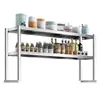 Estante de Acero Inoxidable para Encimera Transfronterizo Soporte de Banco de Trabajo de Cocina Mesa de Congelador Encimera Fregadero Banco de Trabajo