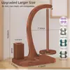 Nuevo Soporte para Ovillos de Hilo, Soporte para Lana con Soporte para Teléfono Móvil, Soporte para Ovillos de Lana Tejidos a Mano de Madera Maciza con Soporte de Barra Colgante