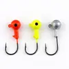 Anzol com Cabeça de Chumbo 2,4G/3,5G/5G/7G/10G/14G Cor Primária Vermelho e Amarelo Isca Artificial Anzol Isca Anzol Minhoca Macia Anzol de Pesca
