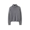 Novedades para Otoño/Invierno 26: Suéter 100% lana para mujer con diseño de punto trenzado y cuello polo, similar al estilo de Raff