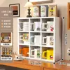 Portavasos de nueve compartimentos, organizador para tazas y tazas de té, estante de almacenamiento multicapa simple, soporte de exhibición para figuras y adornos, estante de exhibición multifuncional