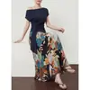Verão 2026 Novo Saia Plissada Estampada Floral Artística Retro Francesa Transmissão ao Vivo Distribuição