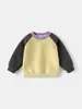 Sudadera Exterior para Niños con Bloques de Color, Top Sencillo, Versátil para Primavera, Nuevo Estilo en Ropa Infantil, Chaqueta para Niños Pequeños, Venta al por Mayor de Primavera