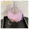 Bolso Nuevo para Mujer Otoño e Invierno 2024 Bolso de Mano Tejido Vintage Bolso de Axila Texturizado Bolso de Hombro de Media Luna de Moda Bolso Cruzado