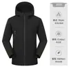 Jaqueta de Trabalho Leve de Alta Qualidade com Capuz Corta-Vento para Ciclismo à Prova de Vento Repelente à Água Slim-Fit para Exterior Jaqueta Softshell Personalizada