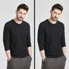 Nueva Camiseta de Algodón Puro de Peso Pesado para Hombre y Mujer, Parejas Estudiantes, Color Sólido, Cómoda, Transpirable, Corte Holgado, Versátil, Nueva Colección Primavera y Otoño 2025