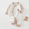 Roupas de Borboleta para Recém-Nascidos Algodão Puro Primavera Outono Quatro Estações Roupas de Monge Macacão Body para Recém-Nascidos Meninos Meninas Roupas para Engatinhar de Bebê