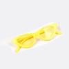 Gafas para Niños, Gafas de Sol de Moda con Suministro Transfronterizo, Forma Triangular Cat-Eye con Lentes de Color Claro, Gafas de Sol Personalizadas de Moda Europeas y Americanas