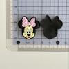 Mickey Minnie Mouse PVC Adesivo Macio Patch DIY Cola Cremosa Buraco Fivela de Sapato Adesivo Acessórios de Cabelo Grampo de Cabelo Adesivo de Celular Atacado