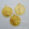 Accesorios para joyería DIY material cobre al por mayor cabeza de belleza moneda de oro moneda de feng shui aleación cabeza de belleza