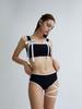Estilo coreano transfronterizo Lindo Top de tubo sexy de encaje para niña Pecho pequeño Traje de baño dividido Traje de baño de mujer Venta al por mayor
