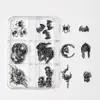 Accesorios Transfronterizos Nuevos para Uñas de Halloween Set de Aleación Decoraciones Esqueleto Fantasma Araña Murciélago Decoraciones para Uñas