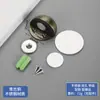 Tope de puerta superior de acero inoxidable sin perforaciones Tope de puerta de succión al suelo tipo Tortuga con resistencia magnética para puerta, goma gruesa anticolisión, tope de puerta montado en el suelo