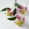 Simulación de flores, 3 lirios de llama, diseño de escena de boda, decoración del hogar, accesorios de fotografía de flores artificiales, fábrica al por mayor