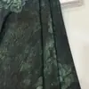 Tela de Acetato Vintage de Dos Tonos con Peonías, Doble Cara de Satín, Impresión Dorada 3D para Qipao y Hanfu de Mujer
