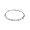 Pulsera de bambú brillante moda mujer todo-partido sólido joven simple push-pull pulsera lisa para madre venta al por mayor
