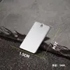 Joias Yuxi Estilo Europeu e Americano Pingente de Aço Inoxidável Tag em Branco Polido Dupla Face Gravação a Laser Nomes Personalizados de Casal