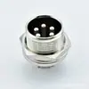 Conector de segurança para soquete de cabo de vídeo conjoined GX16 de entalhe único com rosca estendida, 2-10 pinos