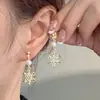 Placa de Incienso para Mosquitos sin Orejas Pinza para Oreja Diseño de Estilo Frío Pendientes Pendientes Largos con Borlas para Mujer Pinza para Oreja Indolora Versátil
