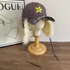 Gorra de Béisbol con Orejeras a Cuadros Coreana para Mujer Invierno Exterior Ciclismo y Esquí Resistente al Viento y al Frío Gorra Lei Feng Gorra de Piloto