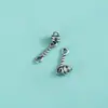 Plata de Ley S925 Accesorios Vintage Patrón Trenzado de Cuerda de Cáñamo Cadena Extendida Colgante Conector de Cuerda DIY Hecho a Mano Pulsera Joyería