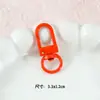 Llaveros pintados multicolores tipo caramelo accesorios para joyería DIY juguetes de peluche llaves de colores hebillas pequeñas de puerta al por mayor