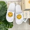 Transfronterizas Nuevas Color Caramelo Sonriente Chanclas de EVA para Mujer Verano ins Marca de Moda Ropa de Exterior Moda Celebridad de Internet Zapatos Perezosos de Playa