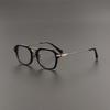 Armazón de gafas de placa retro clásico DTX413 con placa se puede combinar con gafas para miopía armazón grande artefacto de maquillaje