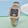 2025 Atravessando Fronteiras Aliexpress Fornecimento de Relógio Mecânico Masculino Estilo Casual Quadrado Moda Baida Watch Dropshipping