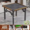 Mesa Dobrável Doméstica Especial Guandan Mesa Pequena para Apartamento Mesa de Jantar Mesa Quadrada de Quatro Lados para Quarto Alugado Mesa para Xadrez e Cartas Mahjong