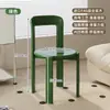 Sillas Vintage Coloridas de Diseñador para Comedor, Sillas de Mesa de Comedor con Respaldo Moderno, Apilables para Uso en Casa, Sillas de Comedor de Madera Maciza para Apartamentos Pequeños