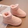 Botas de Nieve para Niñas con Forro Polar y Acolchadas 2025 Invierno Nuevos Zapatos Cálidos de Algodón Grandes para Niños Botas Impermeables Antideslizantes para Niñas