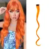 Extensões de Cabelo Cacheado Tingido Colorido para Pendurar na Orelha no Atacado, Um Cartão de Mechas para Mulheres, Mechas Naturais Invisíveis, Mechas Rosas
