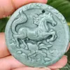 Colgante de Caballo del Zodiaco de Jade Natural de Guizhou, Colgante de Caballo Verde, Collar de Año de Nacimiento, Modelo de 10 Yuan, Suministro para Vendedores Ambulantes, Al Por Mayor