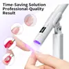 Suporte de Mesa Portátil para Nail Art com Tira de Silicone e Rotação de 360 Graus, Suporte Multifuncional para Pontas de Unha e Lâmpada de Cura