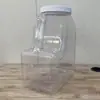 Fabricante barril Oiler de plástico portátil de 5 litros diámetro grande cuadrado transparente frasco para polvo de curry chile