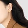 Estilo coreano Doce Novo Ins Nicho Brincos de Laço Feminino Moda Simples Personalizado All-match Brincos de Aço Titânio