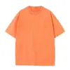 Camiseta de Manga Corta Estampada Pesada Lavada de 260 g para Hombre, Estilo High Street Americano de Verano, Camiseta de Media Manga para Hombre, Logo Personalizado
