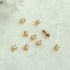 Oro de 14K Bolsa Cóncava Agujero Grande Cuentas diy Accesorios para Joyería Hecha a Mano Making de Collares Pulseras Cuerda de Cuentas Material