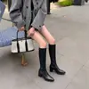Nuevas Botas de Montar Altas hasta la Rodilla para Mujer Otoño/Invierno 2026, Puntiagudas, Tacón Grueso, Estilo Retro, Piel Suave, Adelgazantes, Versátiles, de Caña Larga por Encima de la Rodilla para Mujer