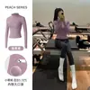 Nova Jaqueta de Yoga de Veludo Pilates Top Justo com Zíper Fitness Corrida Esportes Gola Alta Jaqueta Manga Longa