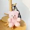 Chaveiro Pingente Boneca Urso Vestido Brinquedo de Pelúcia Ursinho de Pelúcia Evento da Temporada de Formatura Presente com Impressão de Logo