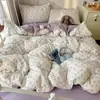 Roupa de Cama Classe A para Maternidade e Bebês Capa de Edredom Individual Algodão Fofo de Camada Dupla Estilo Ins Capa de Edredom para Dormir sem Roupas Capa de Edredom para Dormitório Estudantil