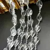Cortina de cuentas acrílicas guía de camino de boda cadena de cristal decoración de techo de escenario escena de boda cortina de puerta partition diy